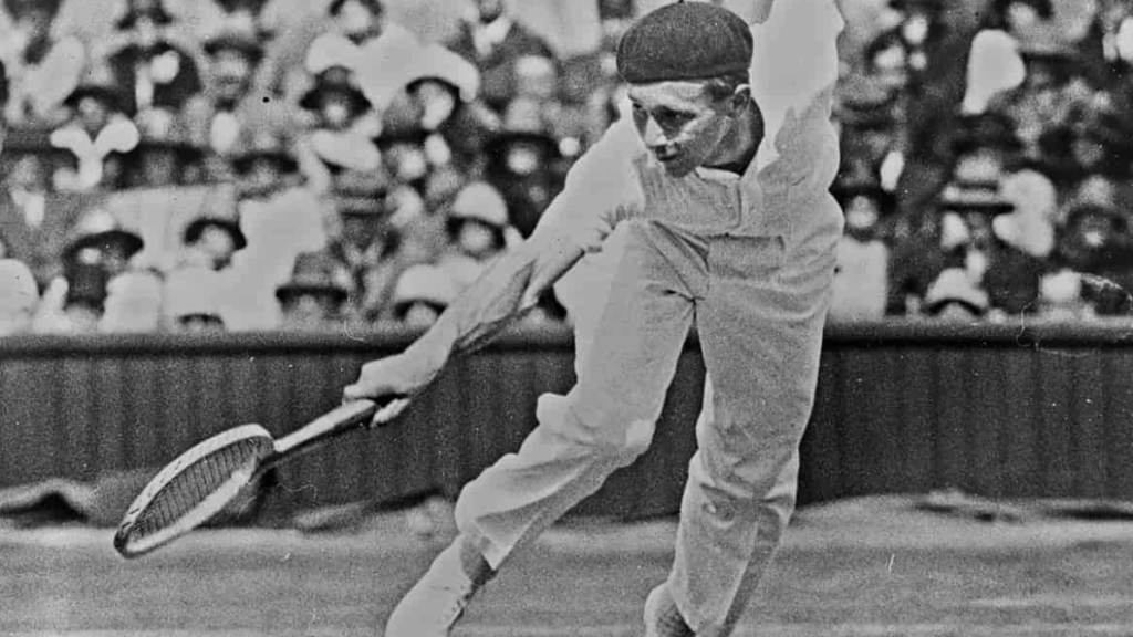 Jean-Borotra-playing-Lawn-Tennis