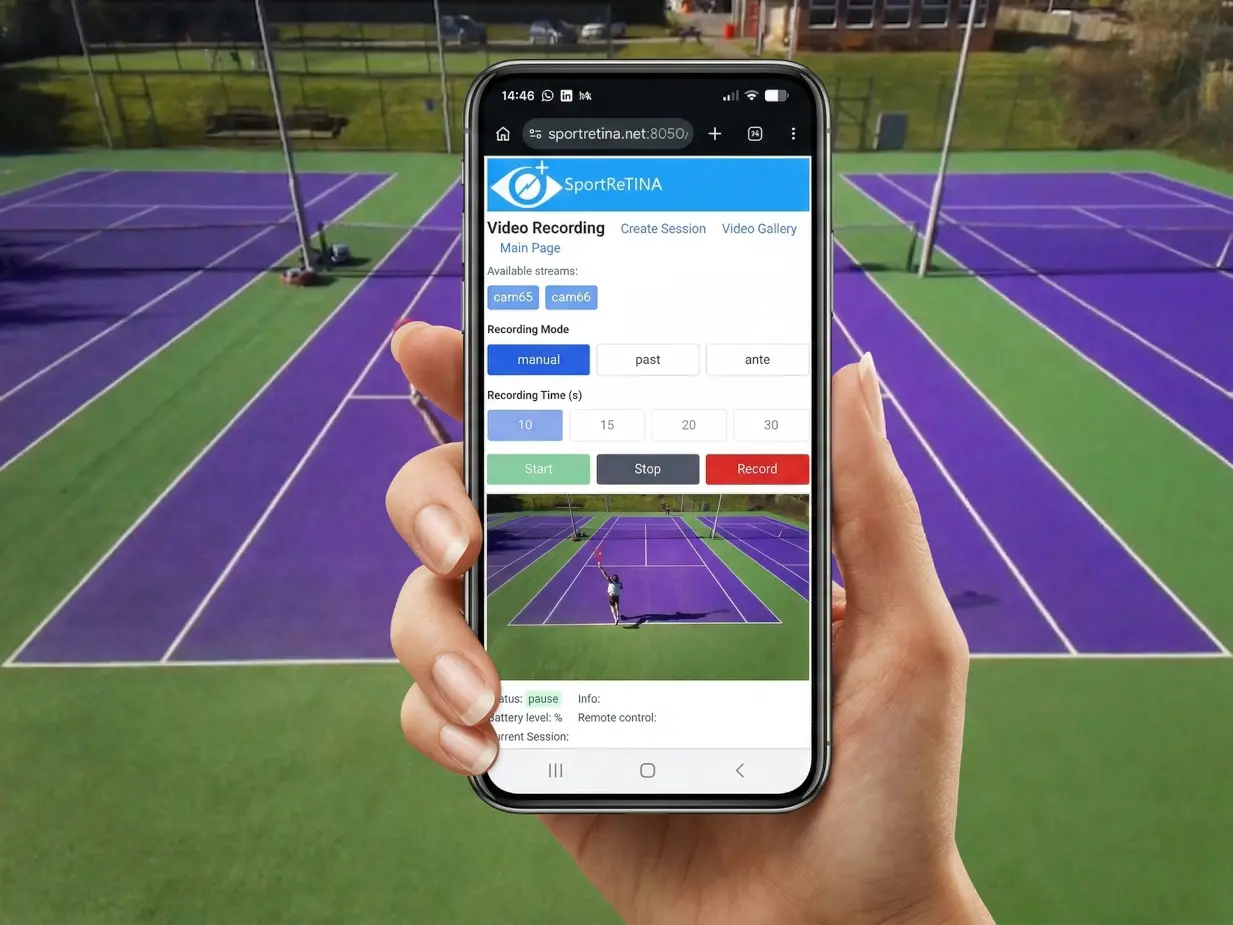 Mobile screen with video recording