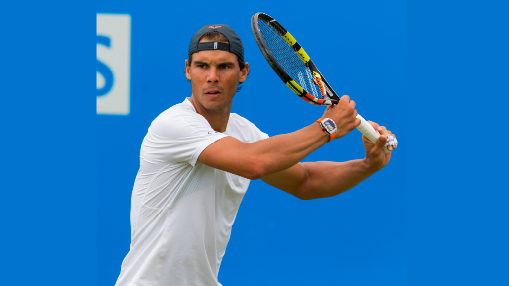 Nadal-using-his-'Babolat'-racket